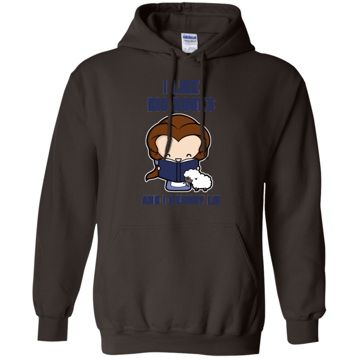 Sweatshirts Dark Chocolate / Small I Like Big Books Pullover Hoodie