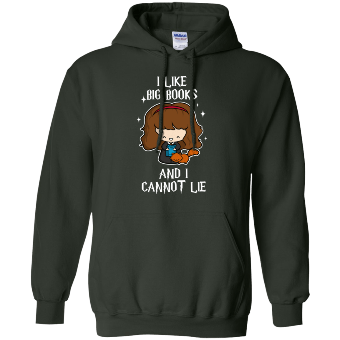 Sweatshirts Forest Green / Small I Like Big Books Pullover Hoodie