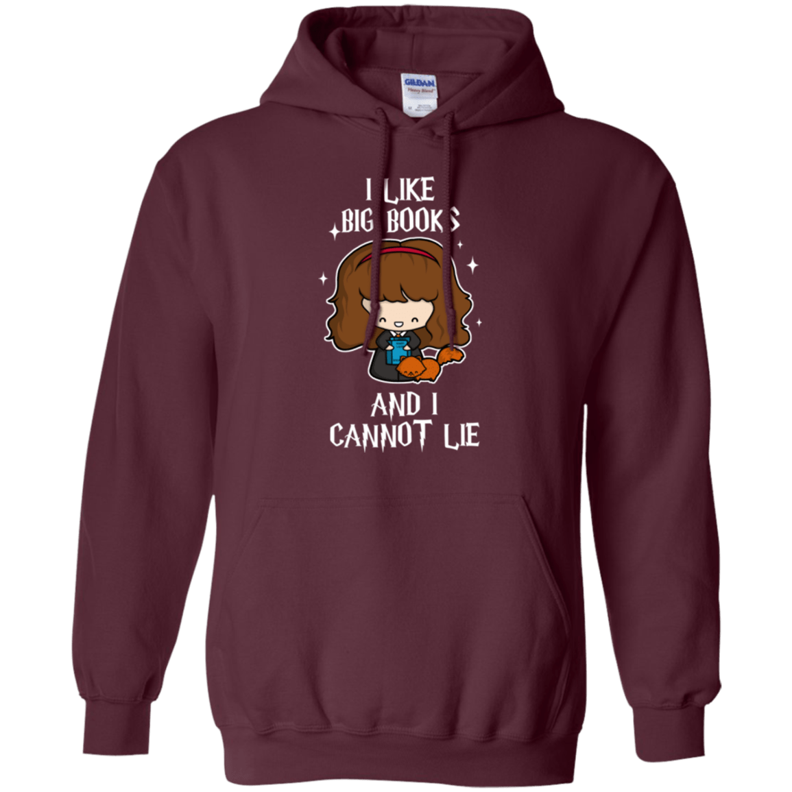 Sweatshirts Maroon / Small I Like Big Books Pullover Hoodie