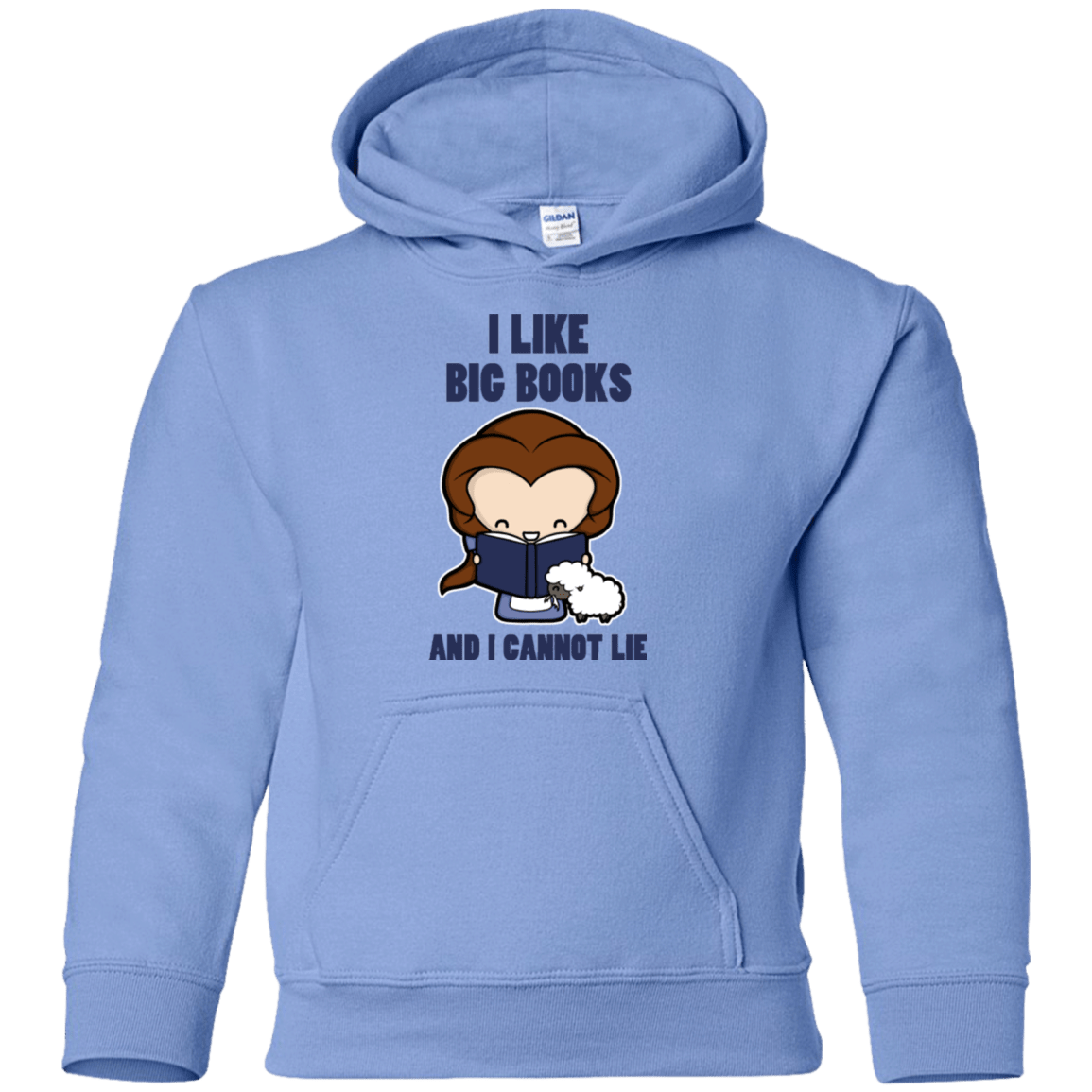 Sweatshirts Carolina Blue / YS I Like Big Books Youth Hoodie