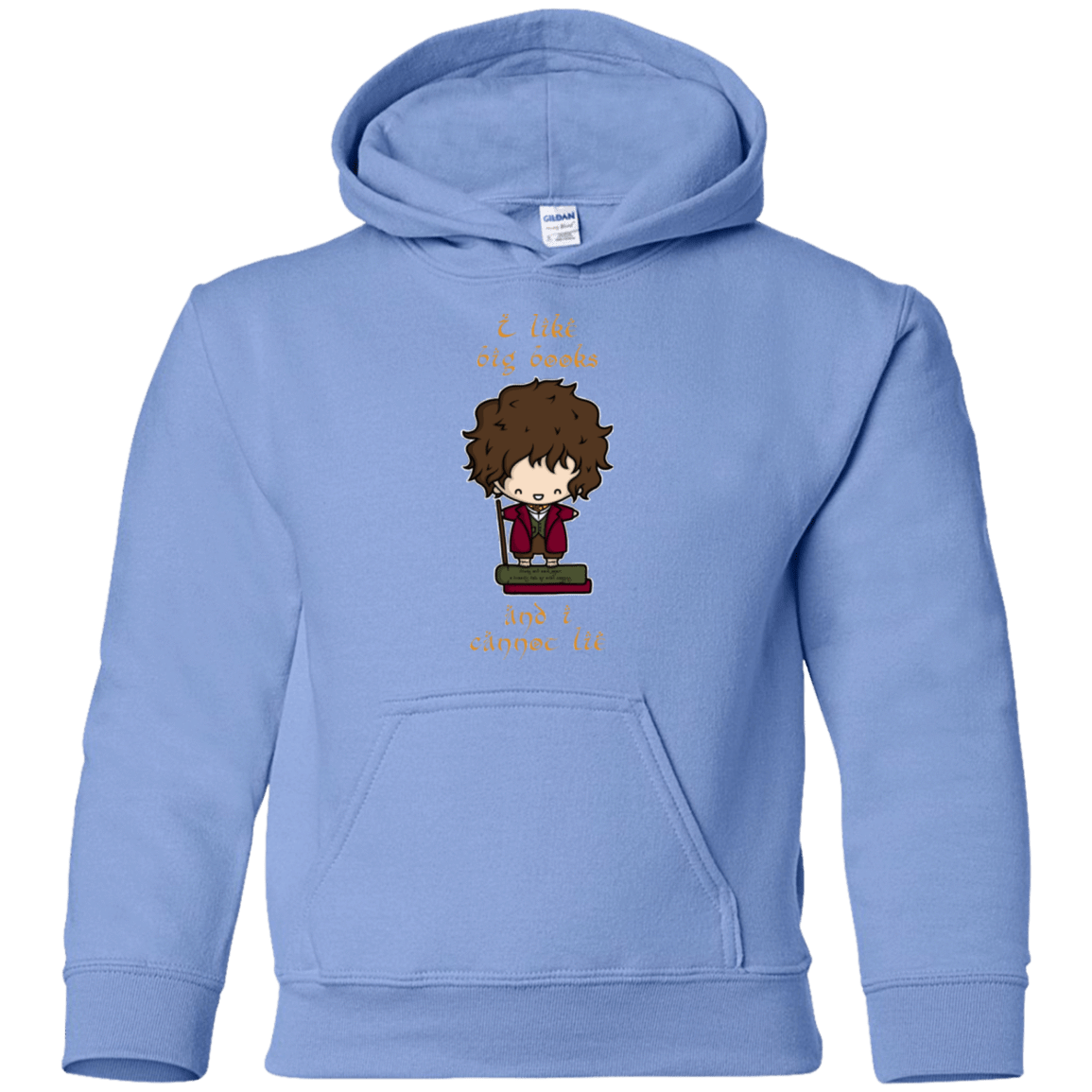 Sweatshirts Carolina Blue / YS I Like Big Books Youth Hoodie