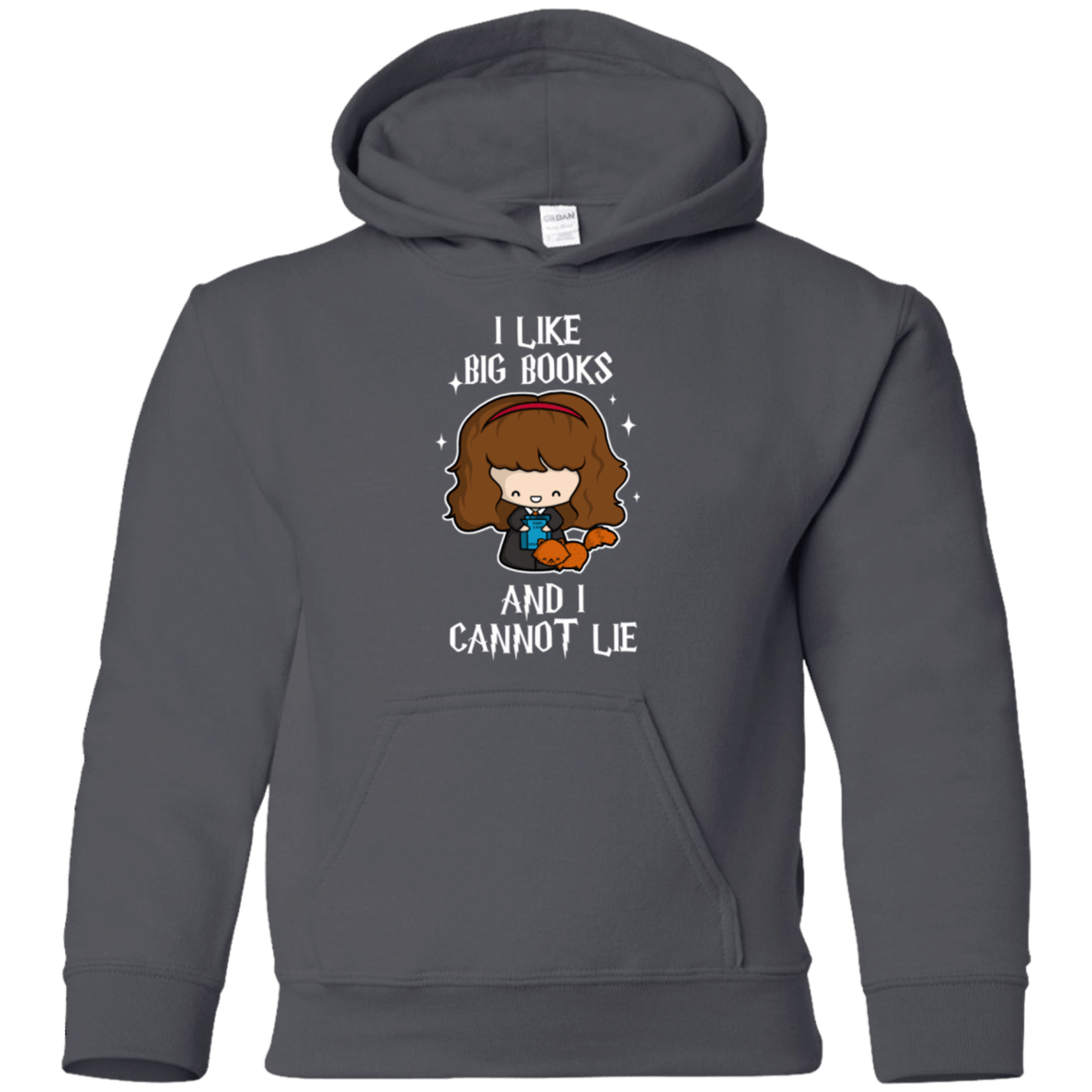 Sweatshirts Charcoal / YS I Like Big Books Youth Hoodie