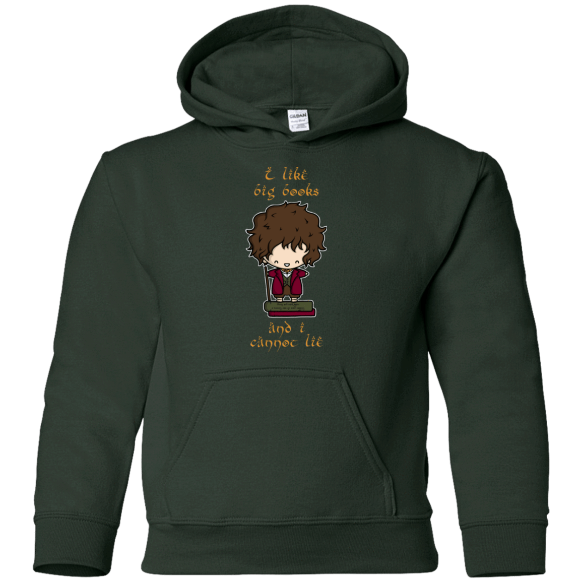 Sweatshirts Forest Green / YS I Like Big Books Youth Hoodie