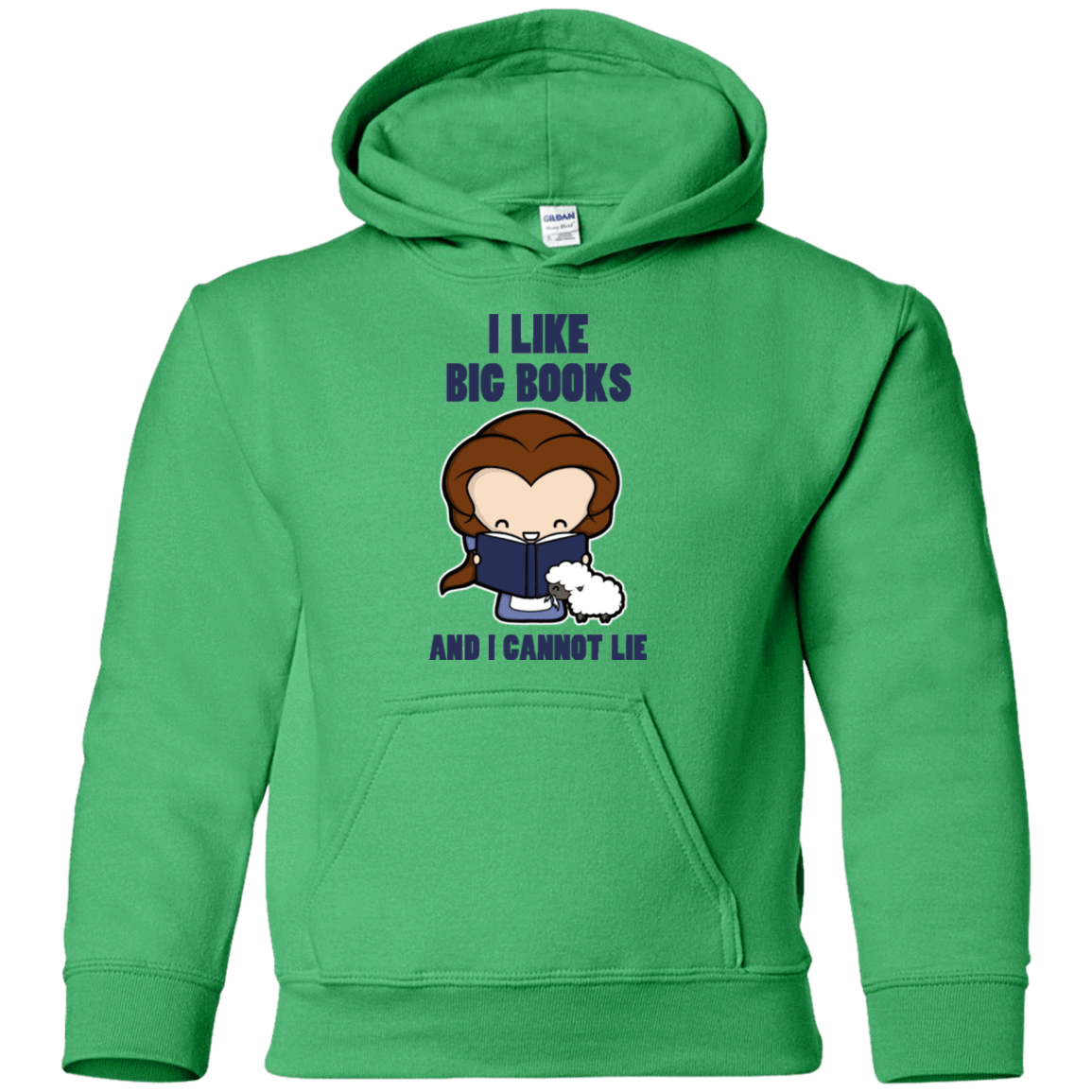 Sweatshirts Irish Green / YS I Like Big Books Youth Hoodie