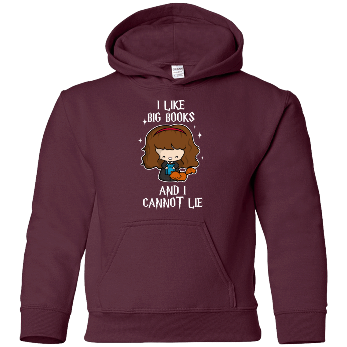 Sweatshirts Maroon / YS I Like Big Books Youth Hoodie