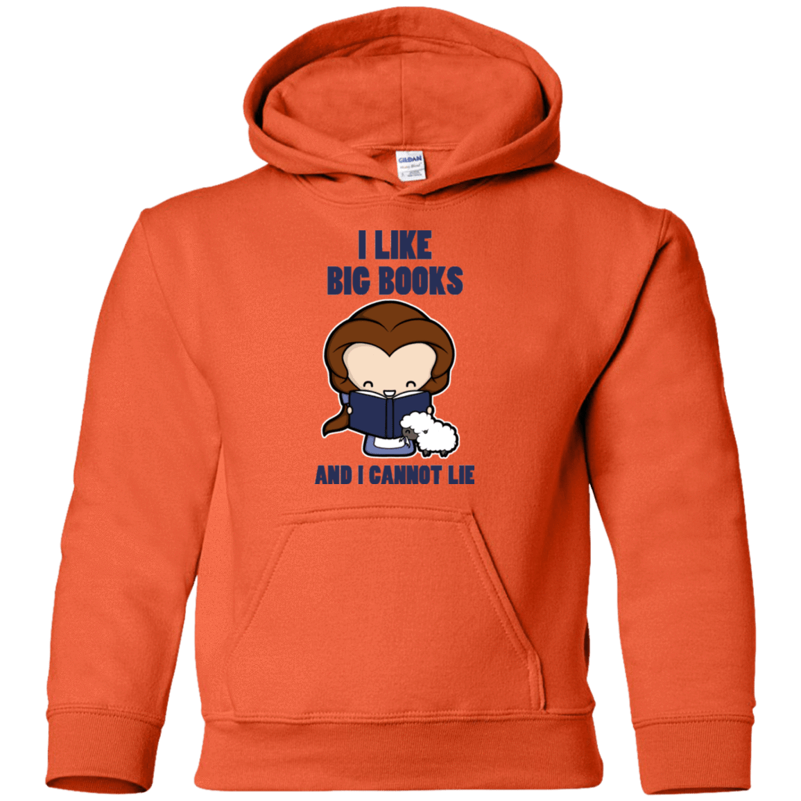 Sweatshirts Orange / YS I Like Big Books Youth Hoodie