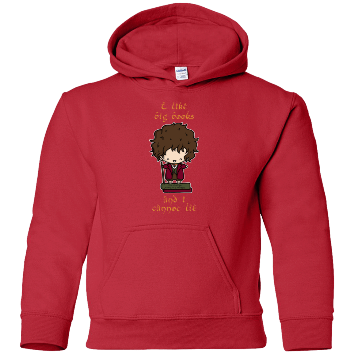Sweatshirts Red / YS I Like Big Books Youth Hoodie