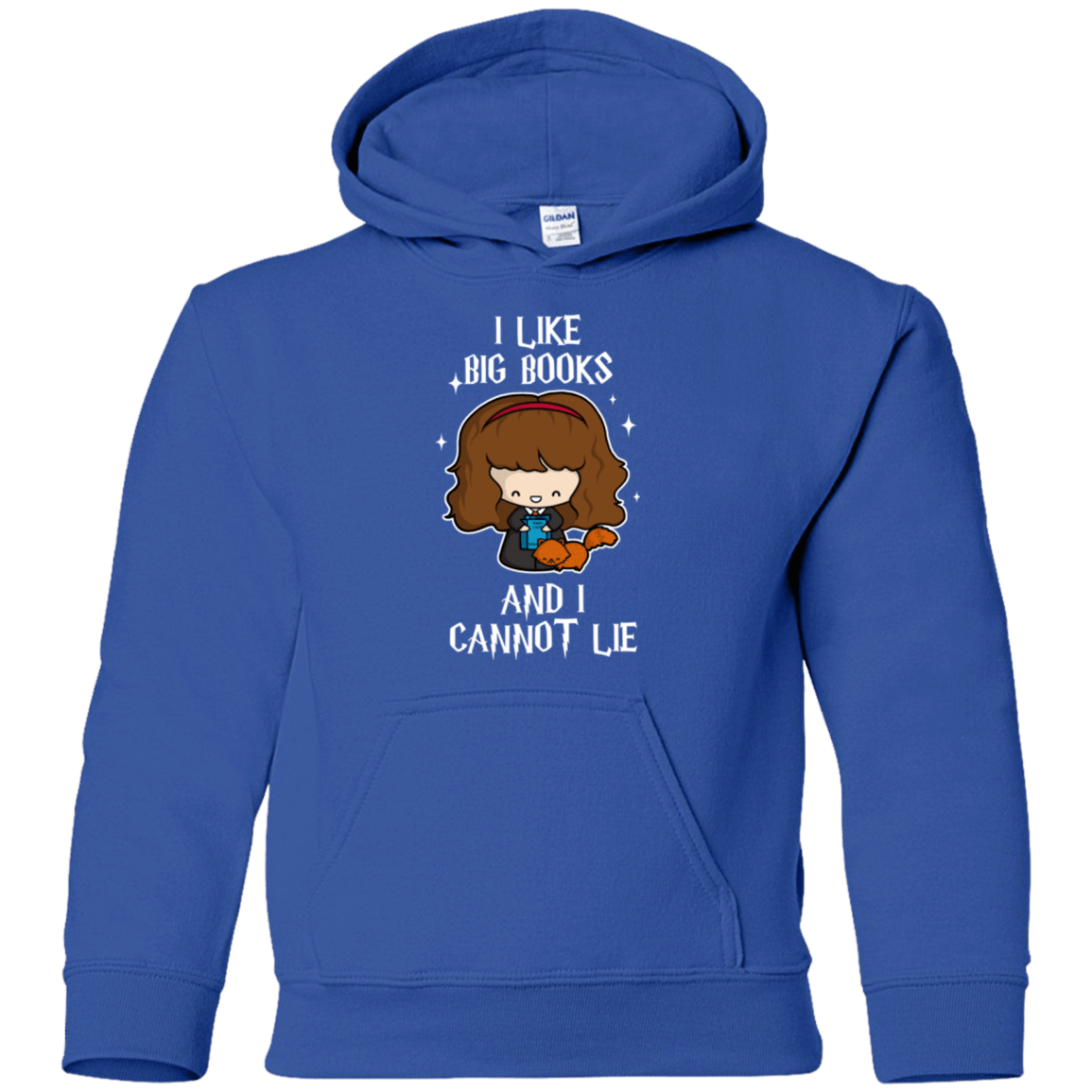 Sweatshirts Royal / YS I Like Big Books Youth Hoodie