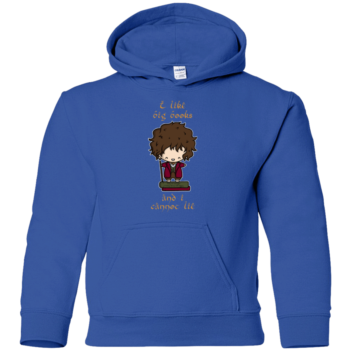 Sweatshirts Royal / YS I Like Big Books Youth Hoodie