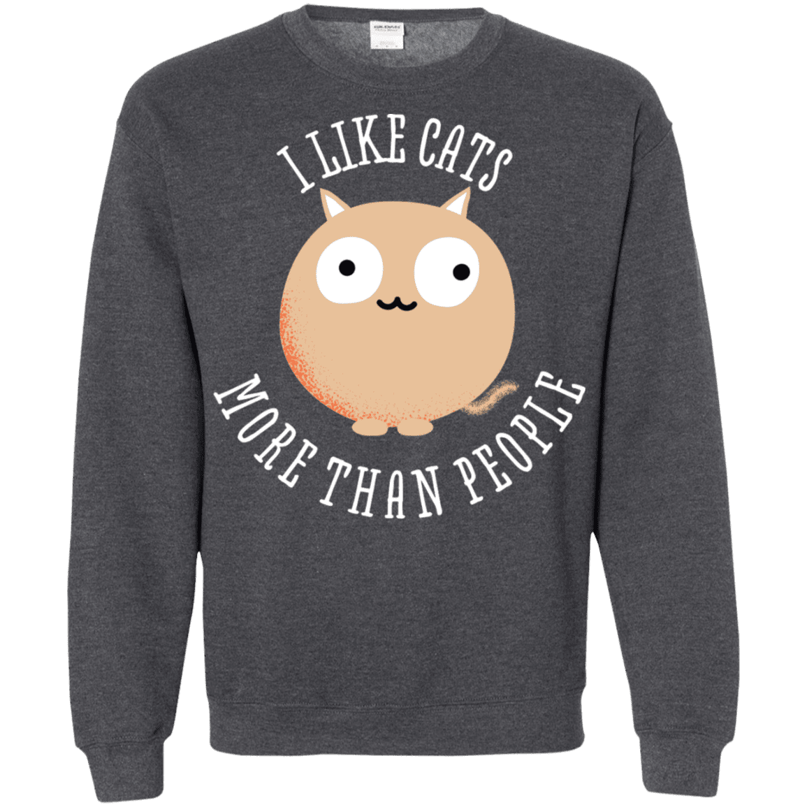 Sweatshirts Dark Heather / S I Like Cats Crewneck Sweatshirt