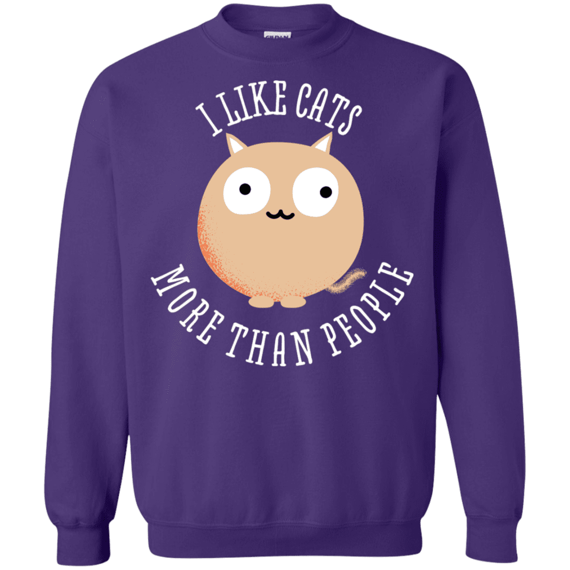 Sweatshirts Purple / S I Like Cats Crewneck Sweatshirt