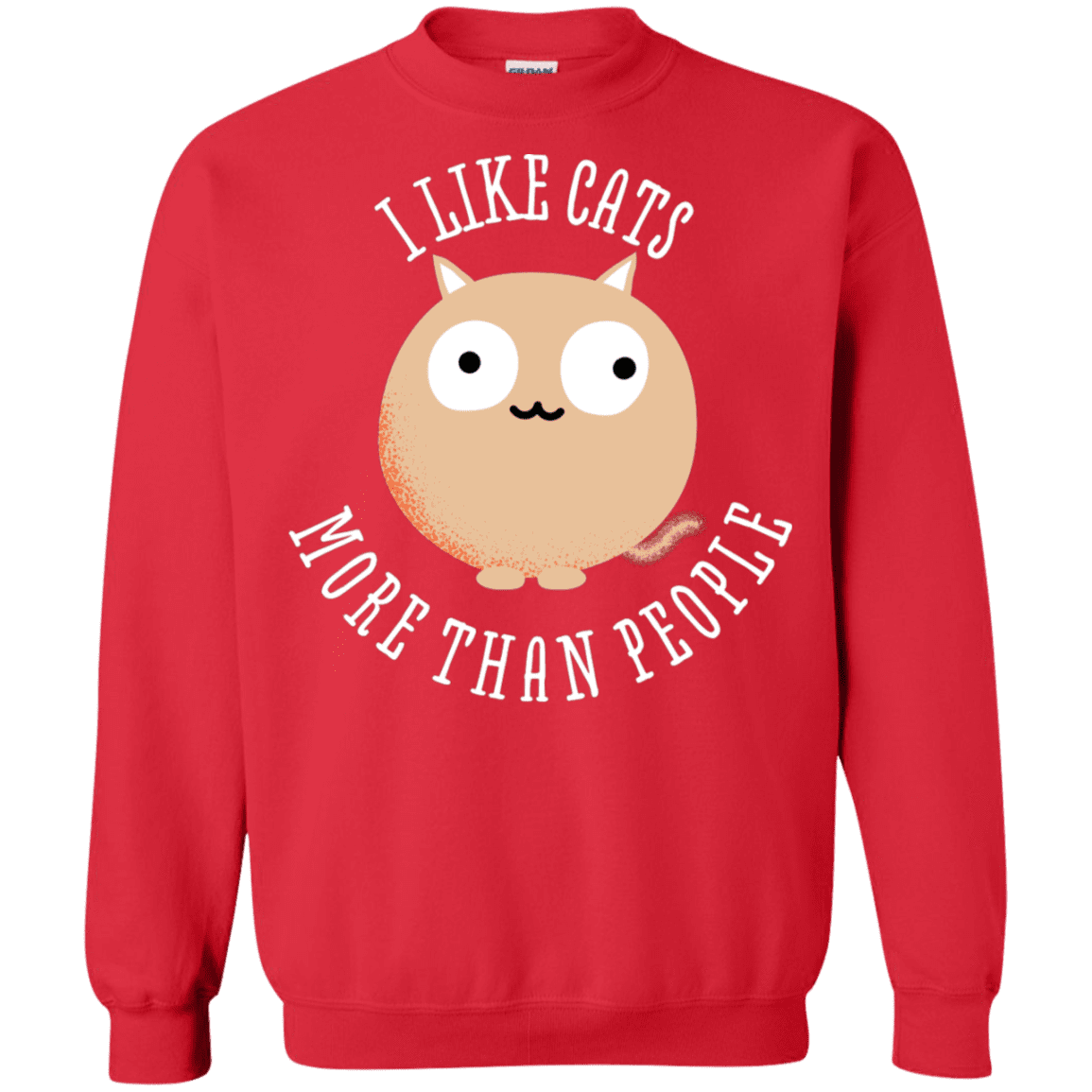 Sweatshirts Red / S I Like Cats Crewneck Sweatshirt
