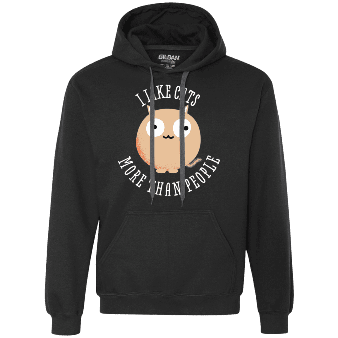 Sweatshirts Black / S I Like Cats Premium Fleece Hoodie