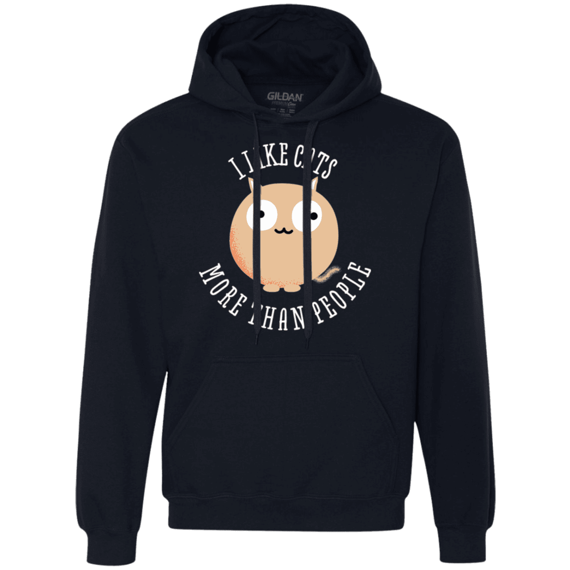 Sweatshirts Navy / S I Like Cats Premium Fleece Hoodie