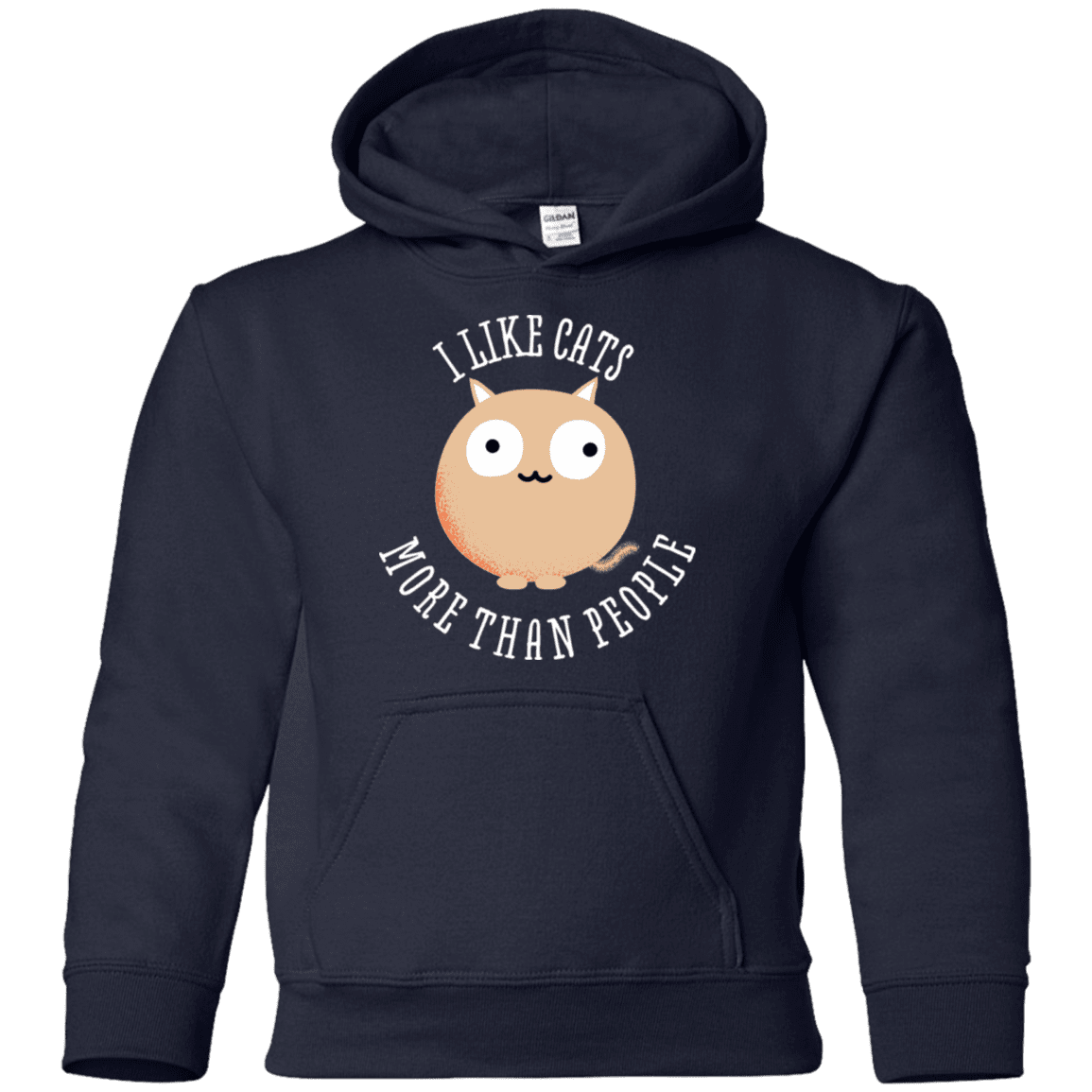 Sweatshirts Navy / YS I Like Cats Youth Hoodie