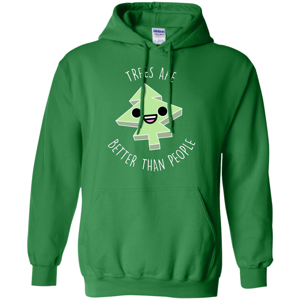 Sweatshirts Irish Green / S I Like Trees Pullover Hoodie