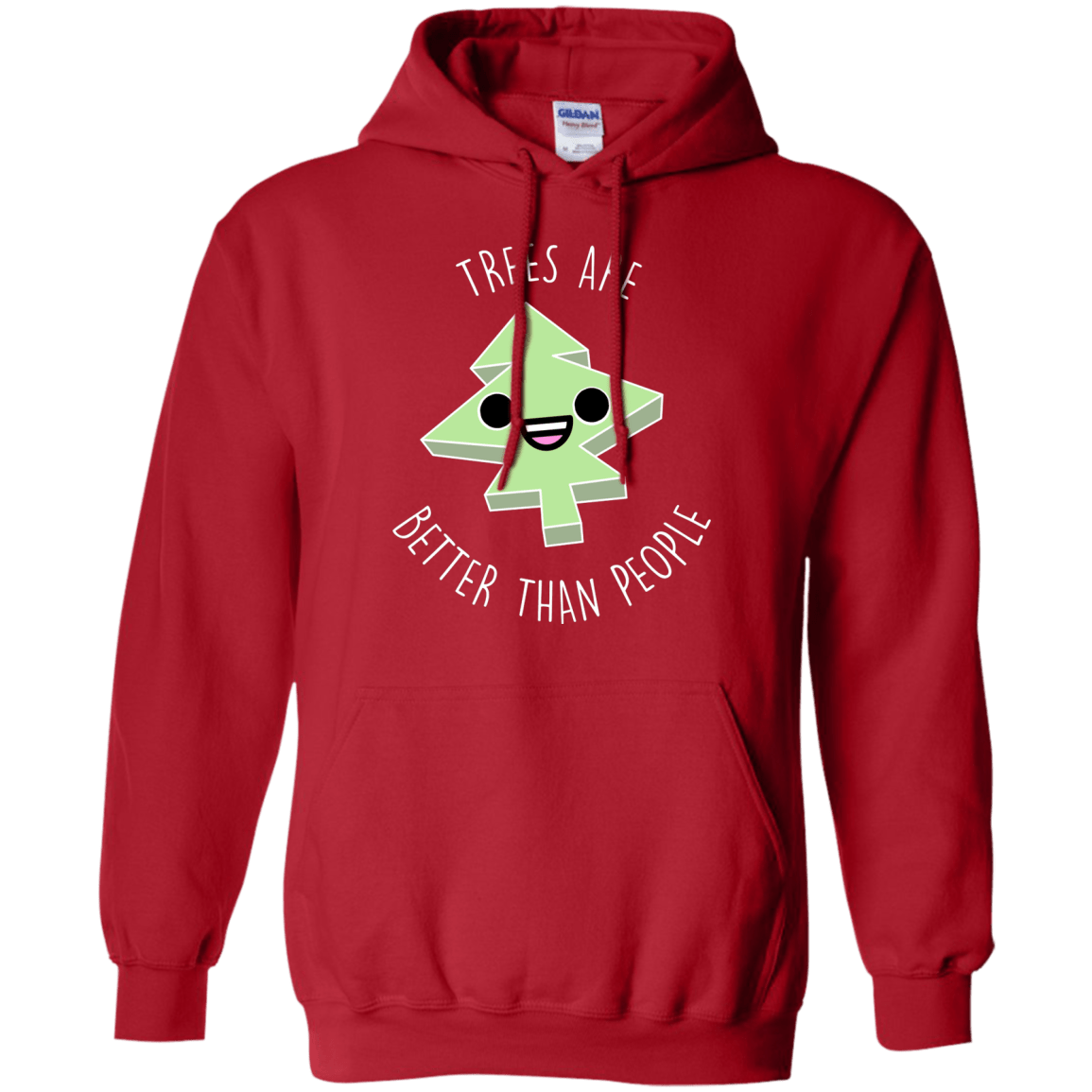 Sweatshirts Red / S I Like Trees Pullover Hoodie