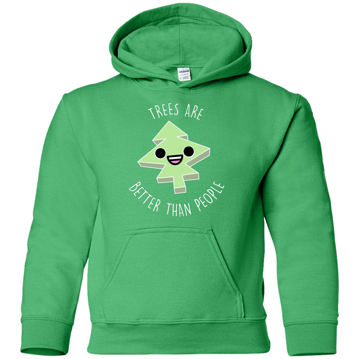Sweatshirts Irish Green / YS I Like Trees Youth Hoodie