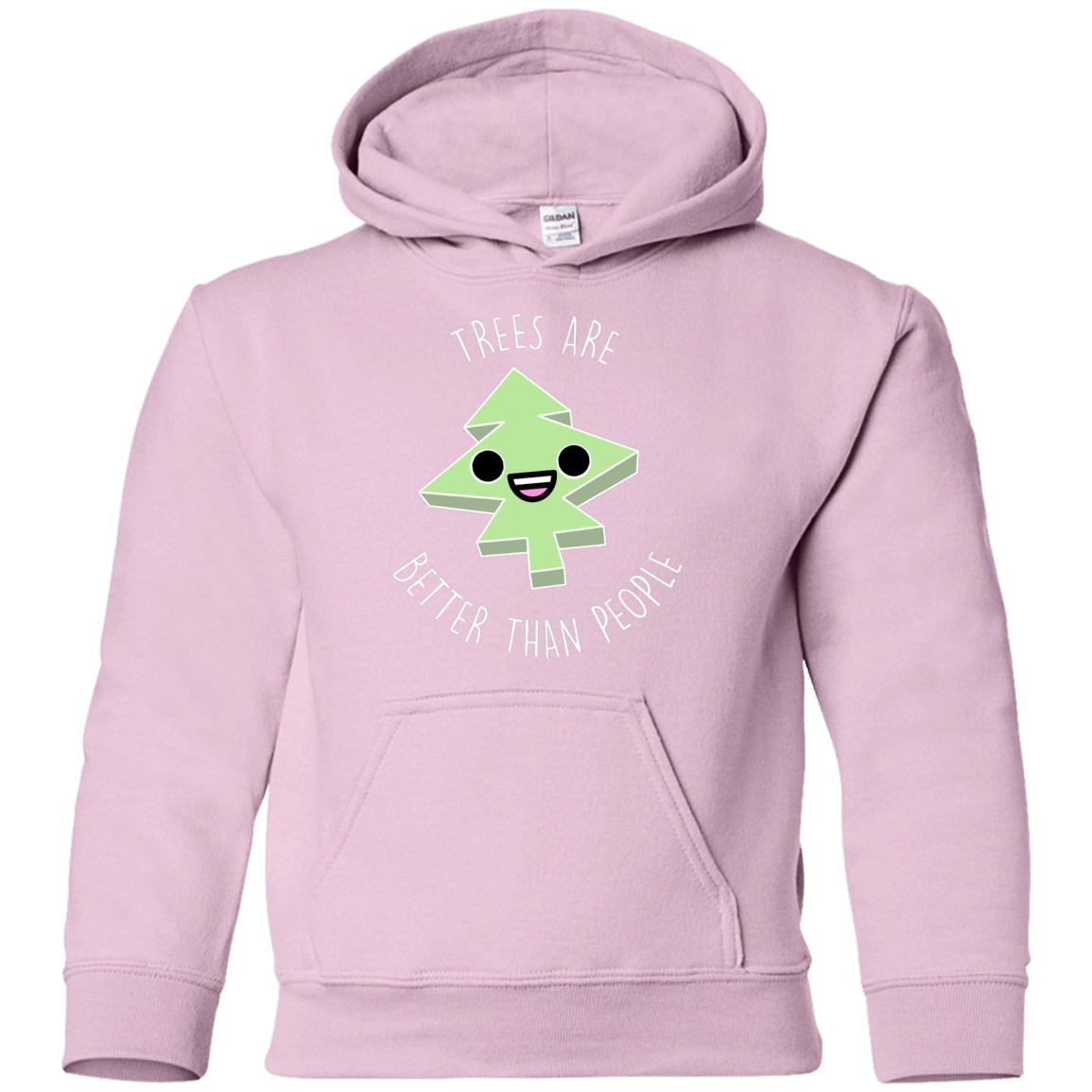Sweatshirts Light Pink / YS I Like Trees Youth Hoodie