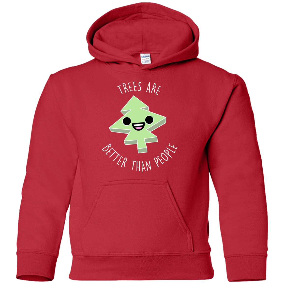 Sweatshirts Red / YS I Like Trees Youth Hoodie
