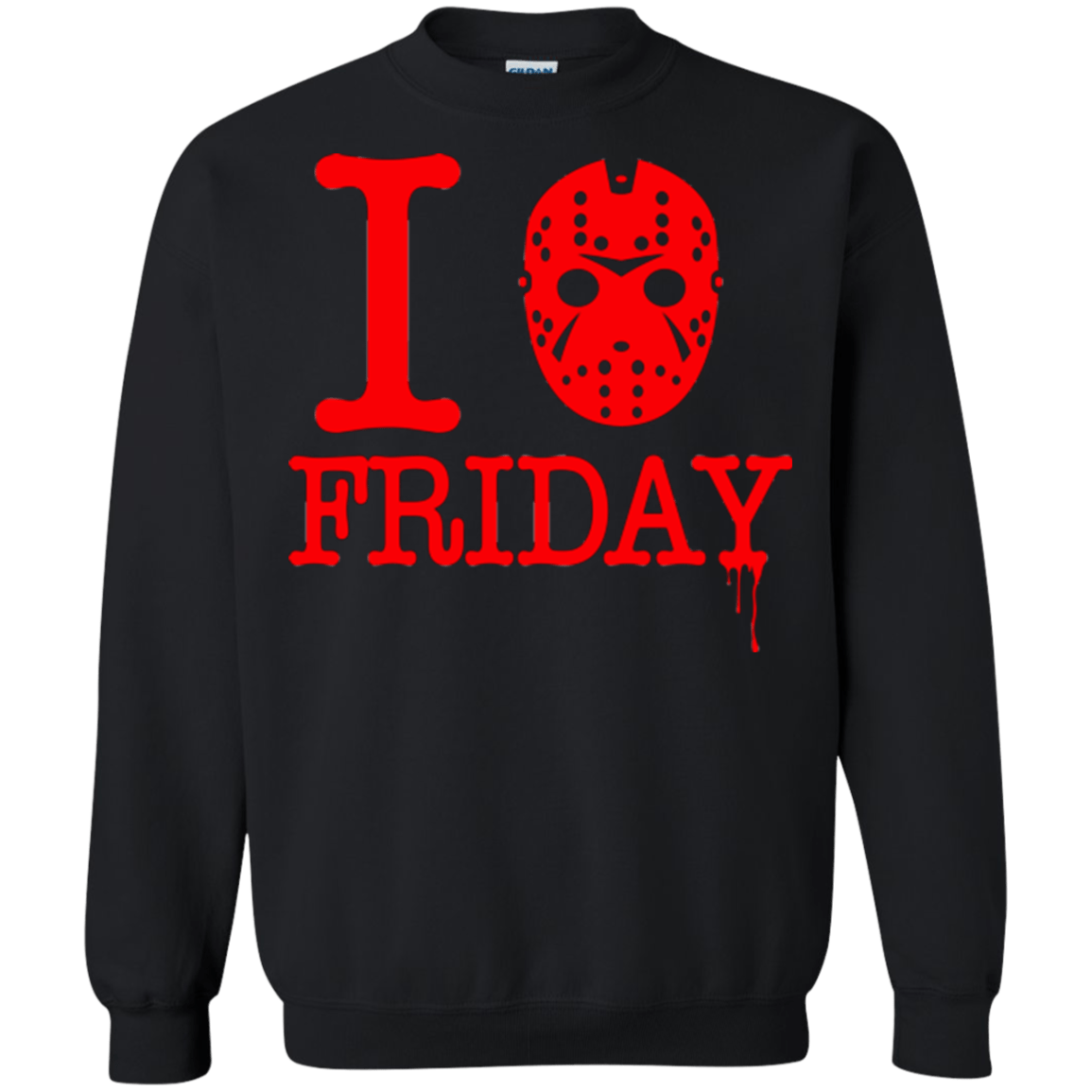 Sweatshirts Black / Small I Love Friday Crewneck Sweatshirt