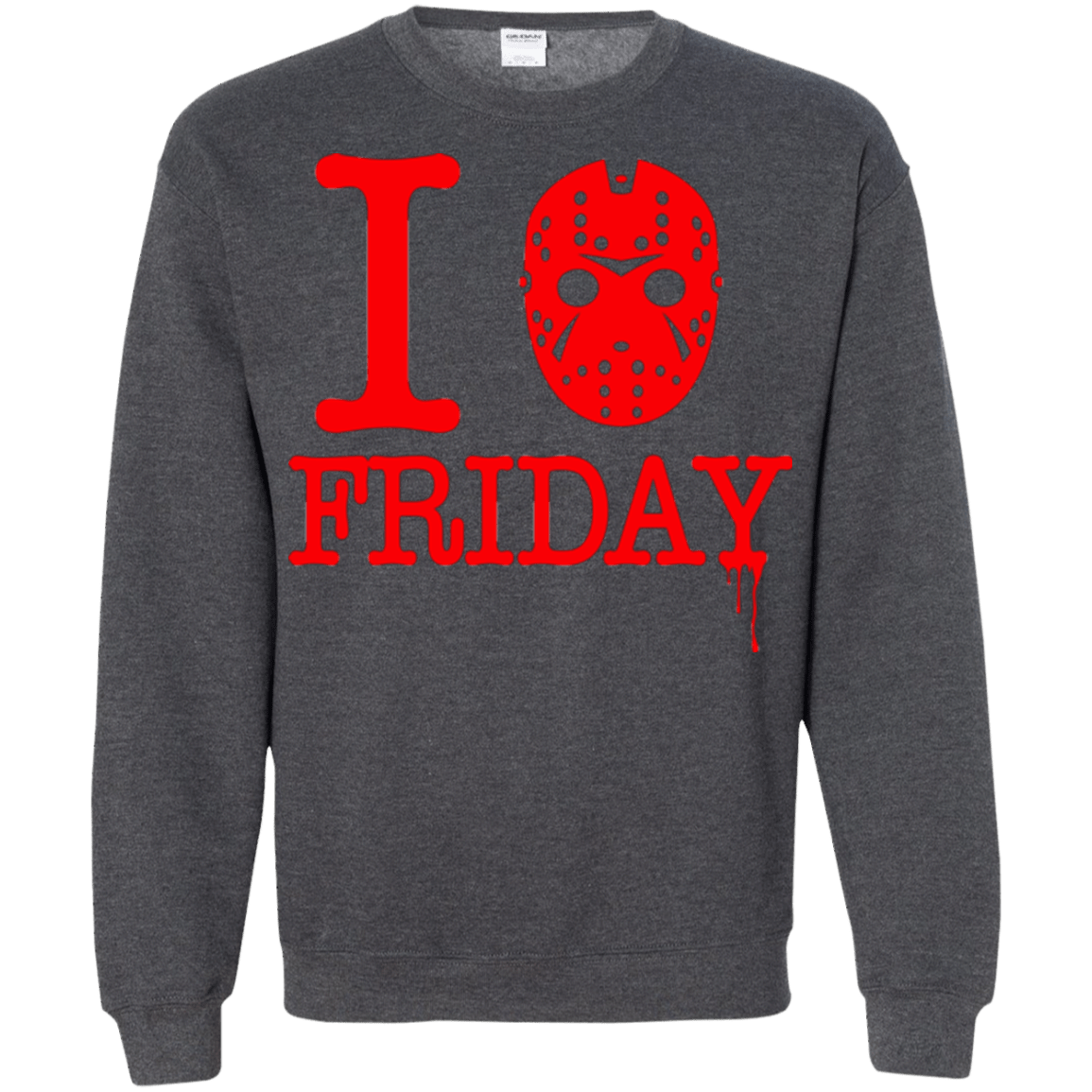 Sweatshirts Dark Heather / Small I Love Friday Crewneck Sweatshirt