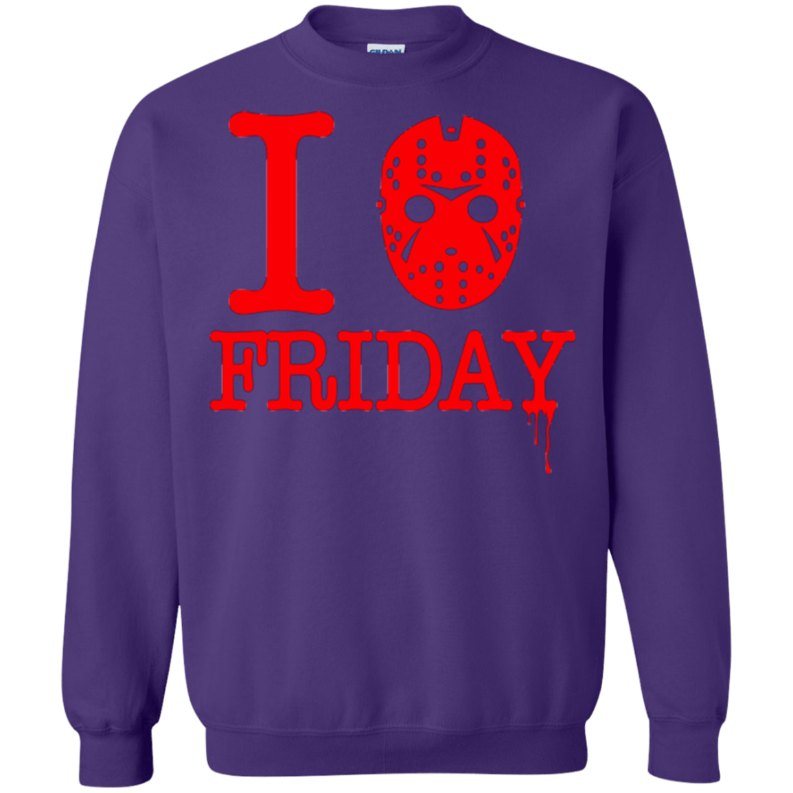 Sweatshirts Purple / Small I Love Friday Crewneck Sweatshirt