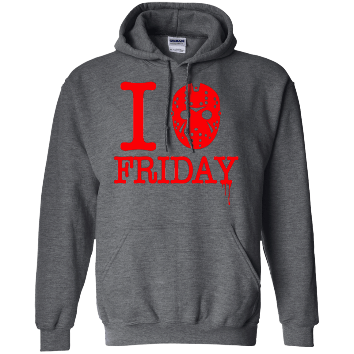 Sweatshirts Dark Heather / Small I Love Friday Pullover Hoodie