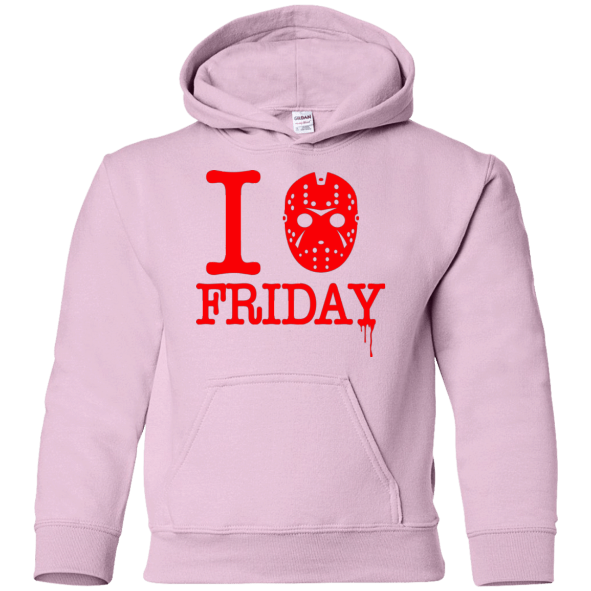 Sweatshirts Light Pink / YS I Love Friday Youth Hoodie