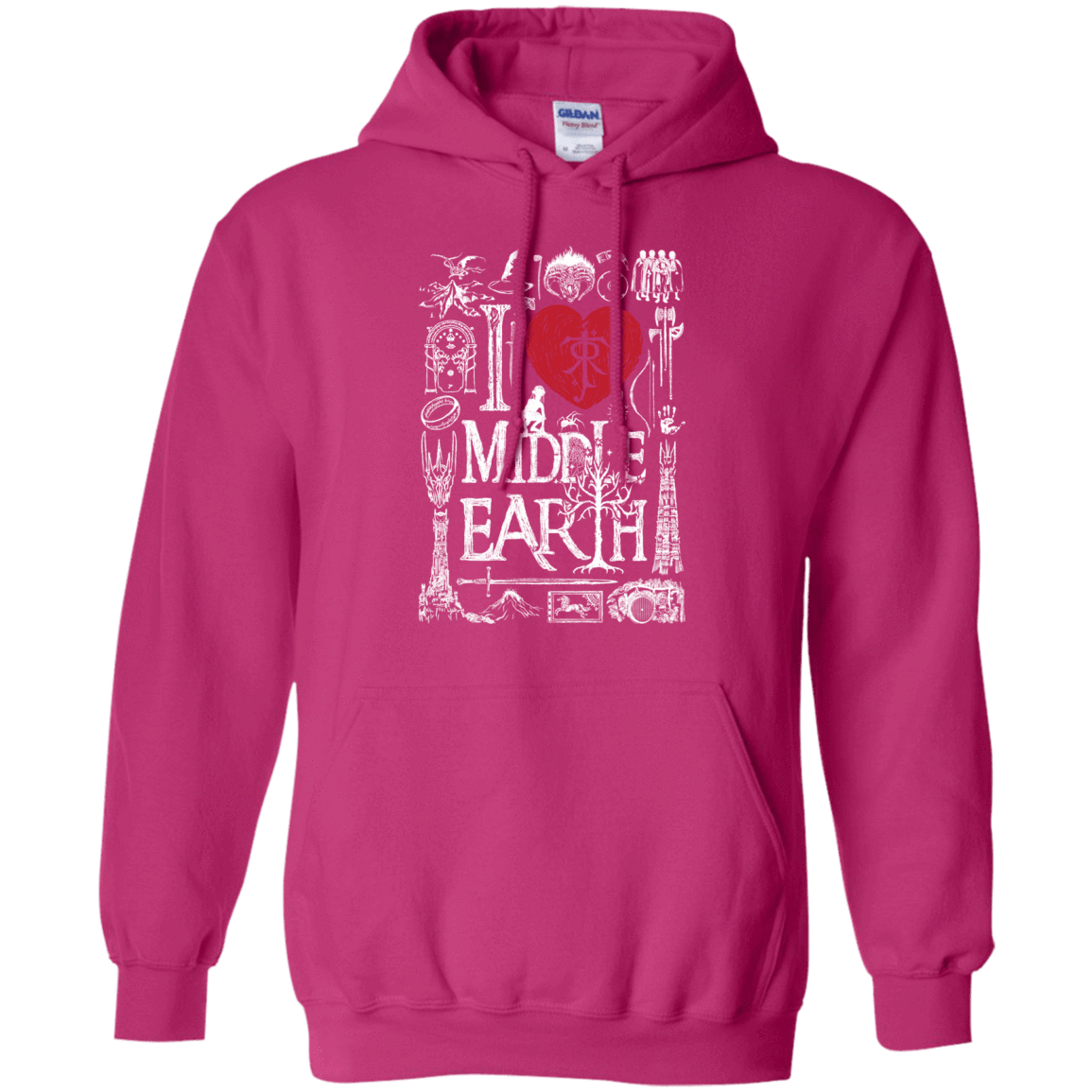 Sweatshirts Heliconia / S I Love Middle Earth Pullover Hoodie