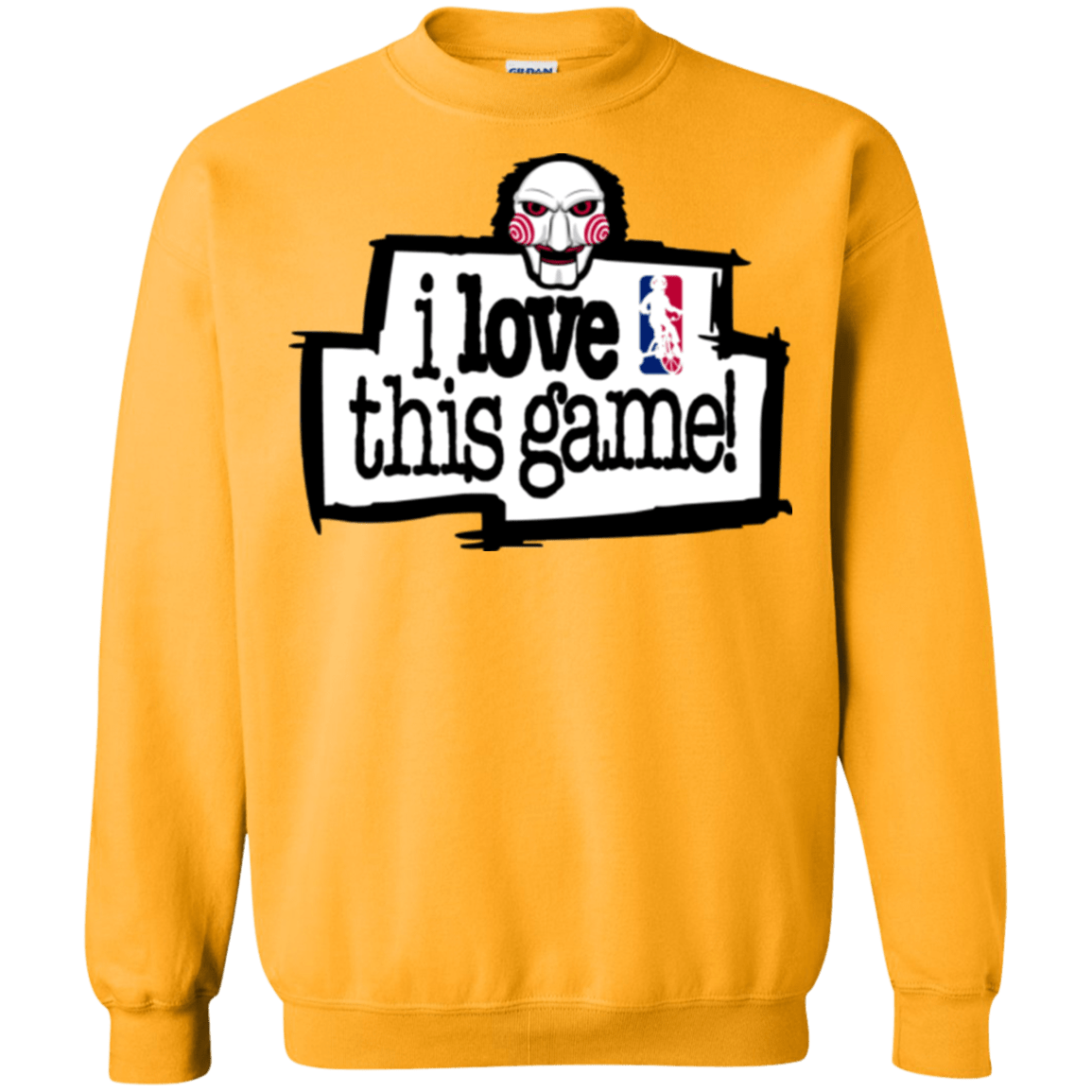 Sweatshirts Gold / Small I Love This Game Crewneck Sweatshirt