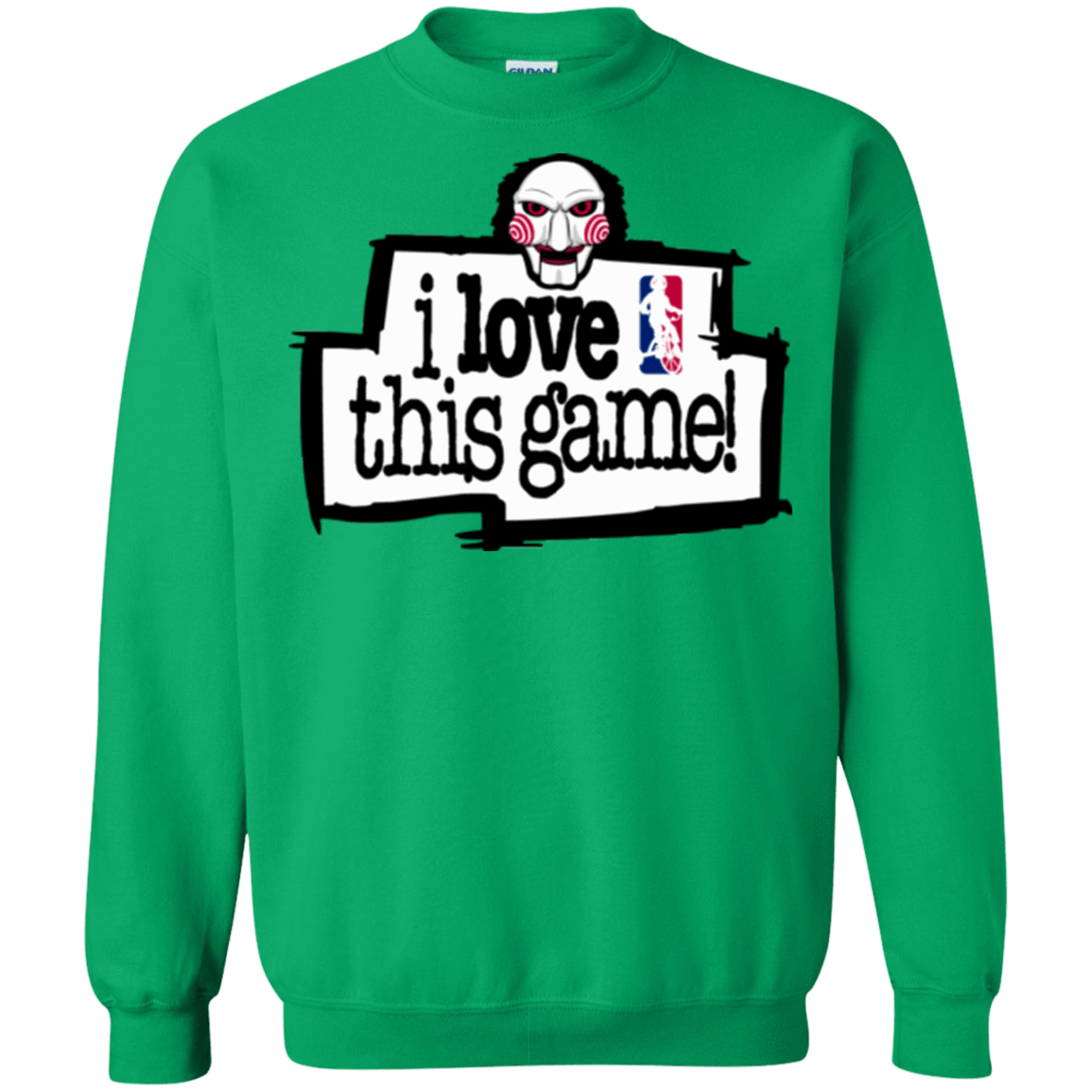 Sweatshirts Irish Green / Small I Love This Game Crewneck Sweatshirt