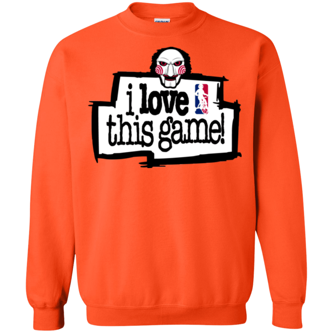 Sweatshirts Orange / Small I Love This Game Crewneck Sweatshirt