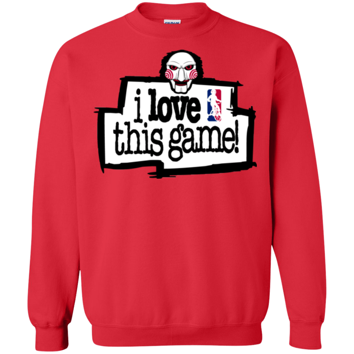 Sweatshirts Red / Small I Love This Game Crewneck Sweatshirt