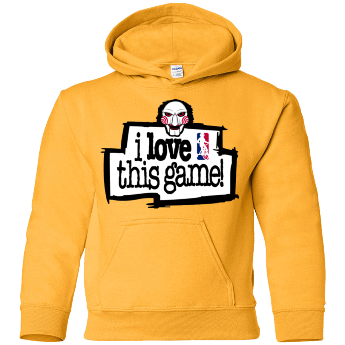 Sweatshirts Gold / YS I Love This Game Youth Hoodie