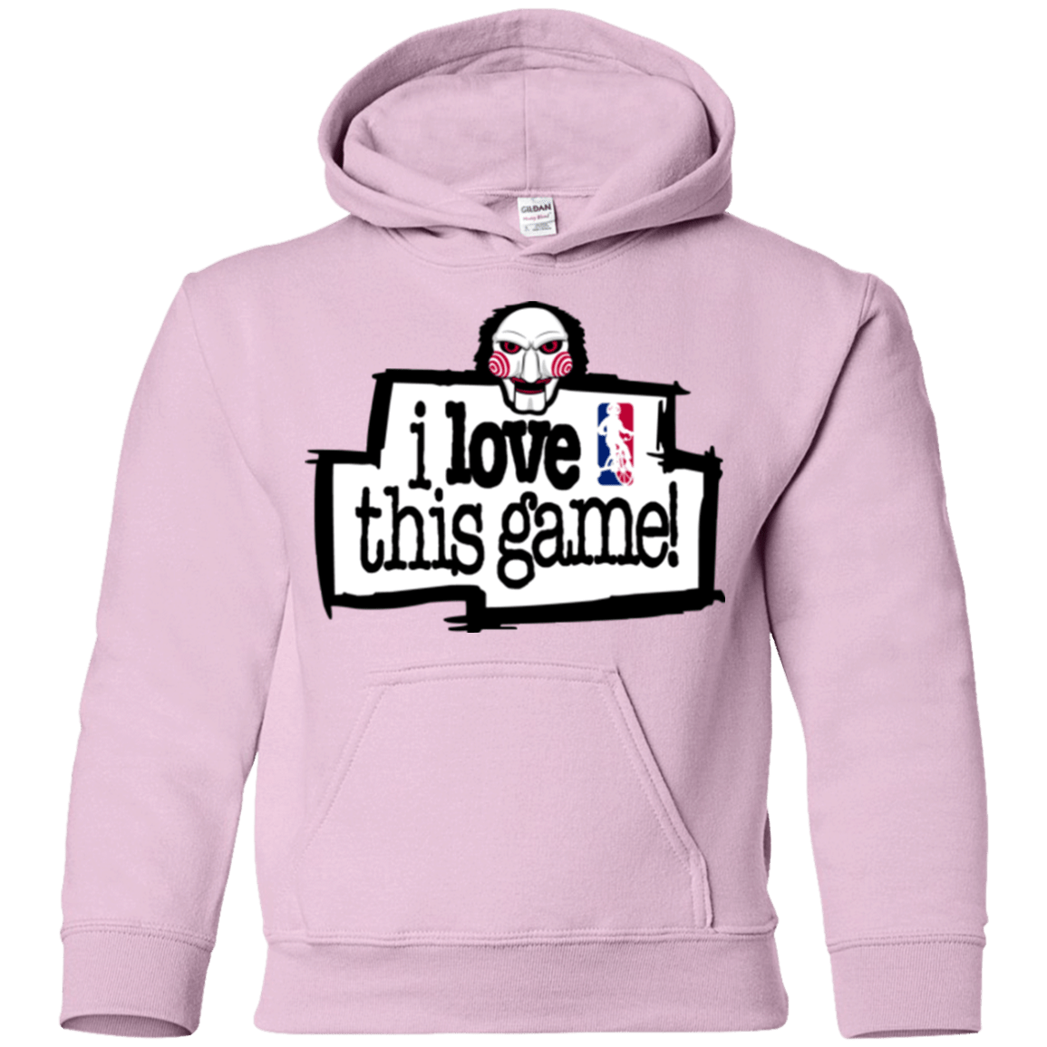 Sweatshirts Light Pink / YS I Love This Game Youth Hoodie