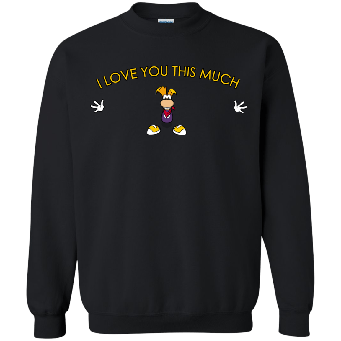 Sweatshirts Black / S I Love You This Much Crewneck Sweatshirt