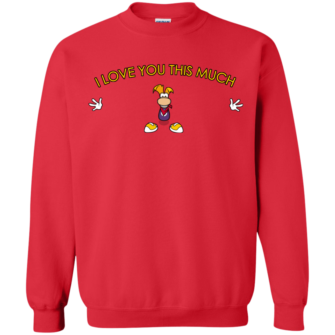 Sweatshirts Red / S I Love You This Much Crewneck Sweatshirt