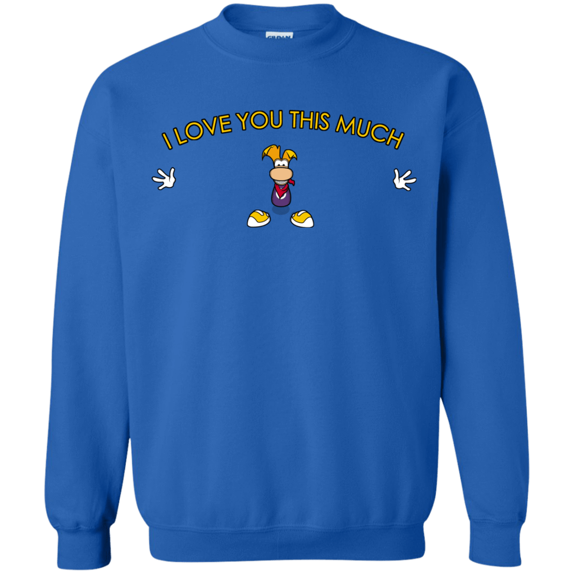 Sweatshirts Royal / S I Love You This Much Crewneck Sweatshirt