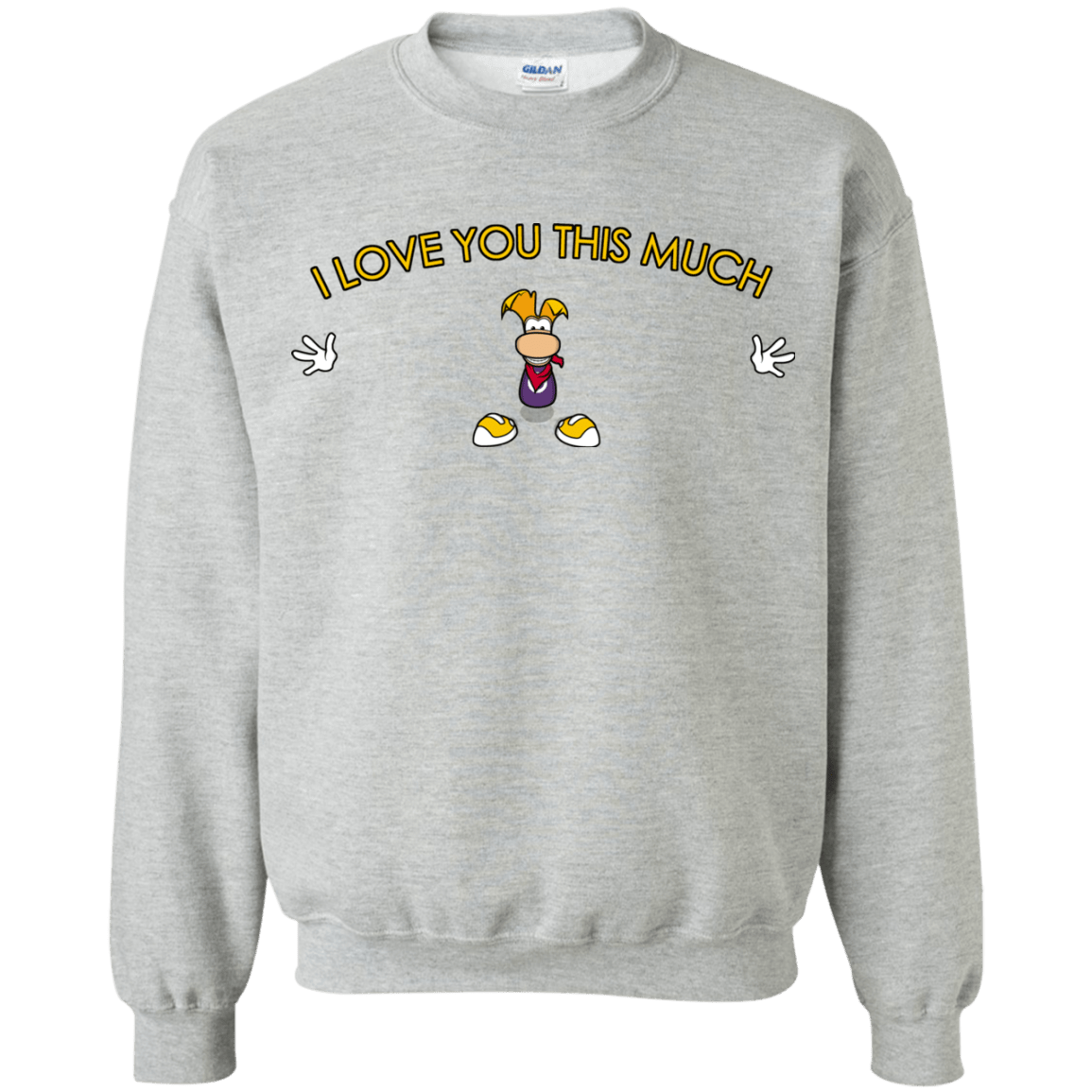 Sweatshirts Sport Grey / S I Love You This Much Crewneck Sweatshirt