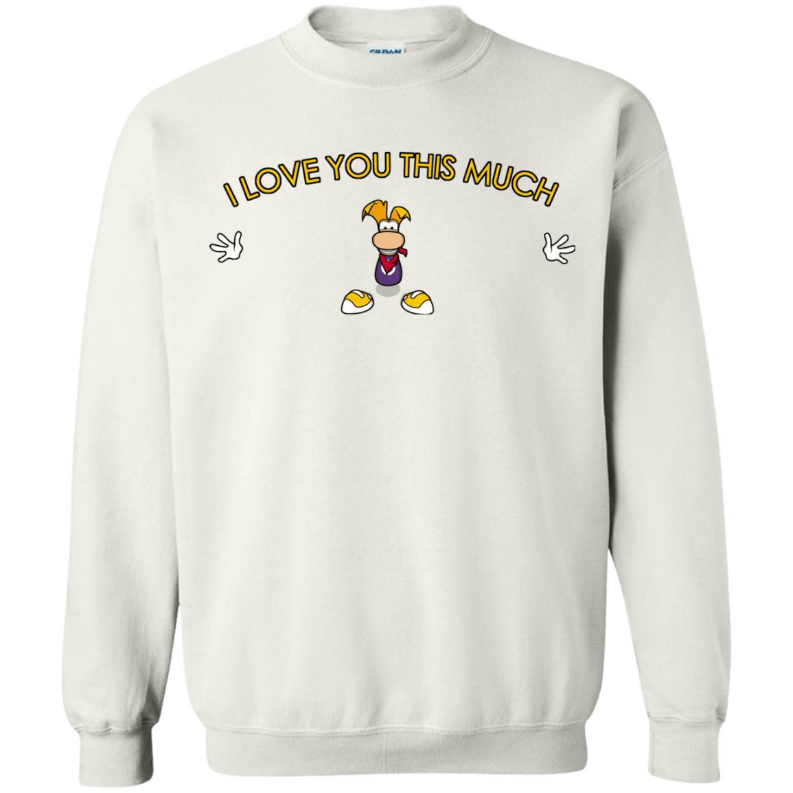 Sweatshirts White / S I Love You This Much Crewneck Sweatshirt