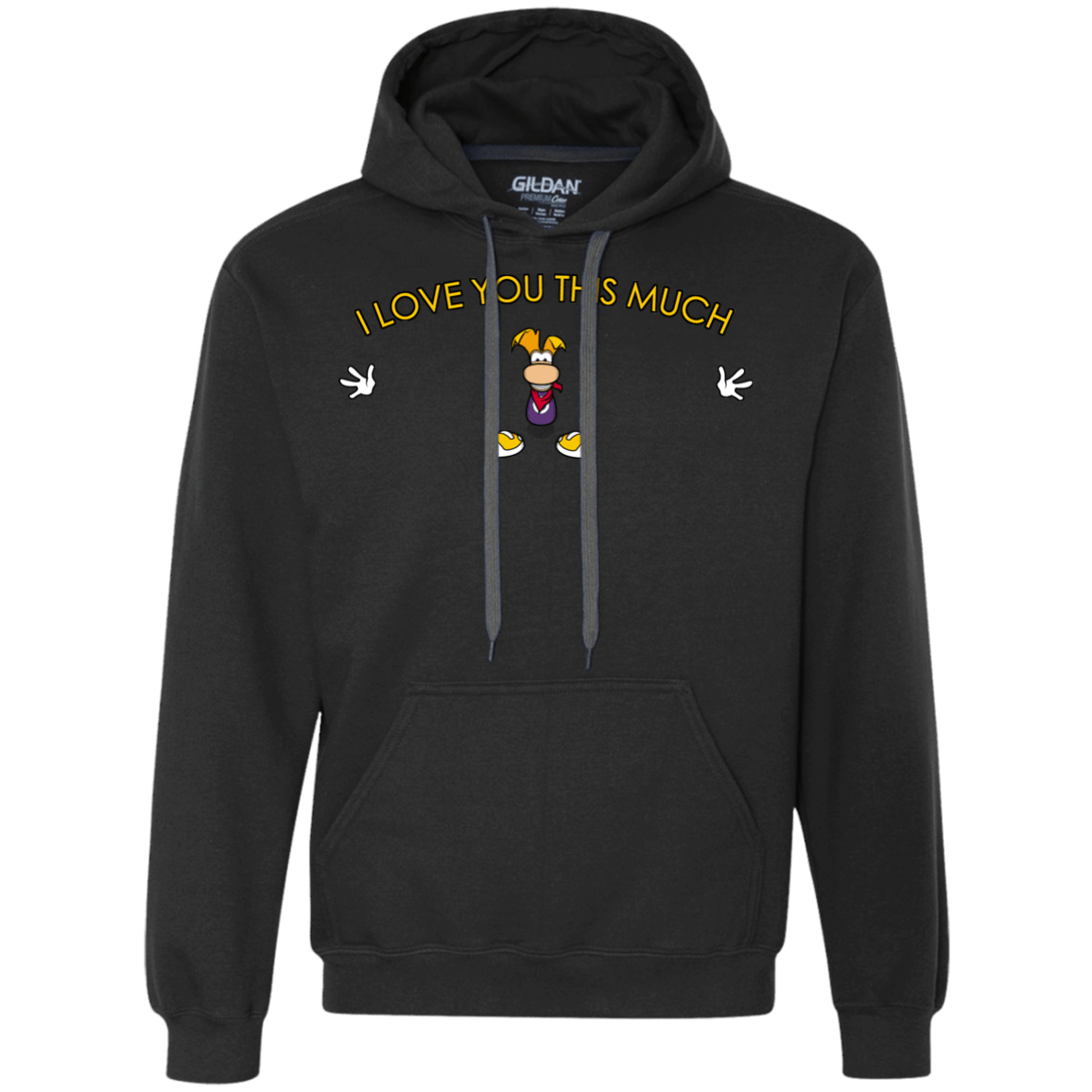 Sweatshirts Black / S I Love You This Much Premium Fleece Hoodie