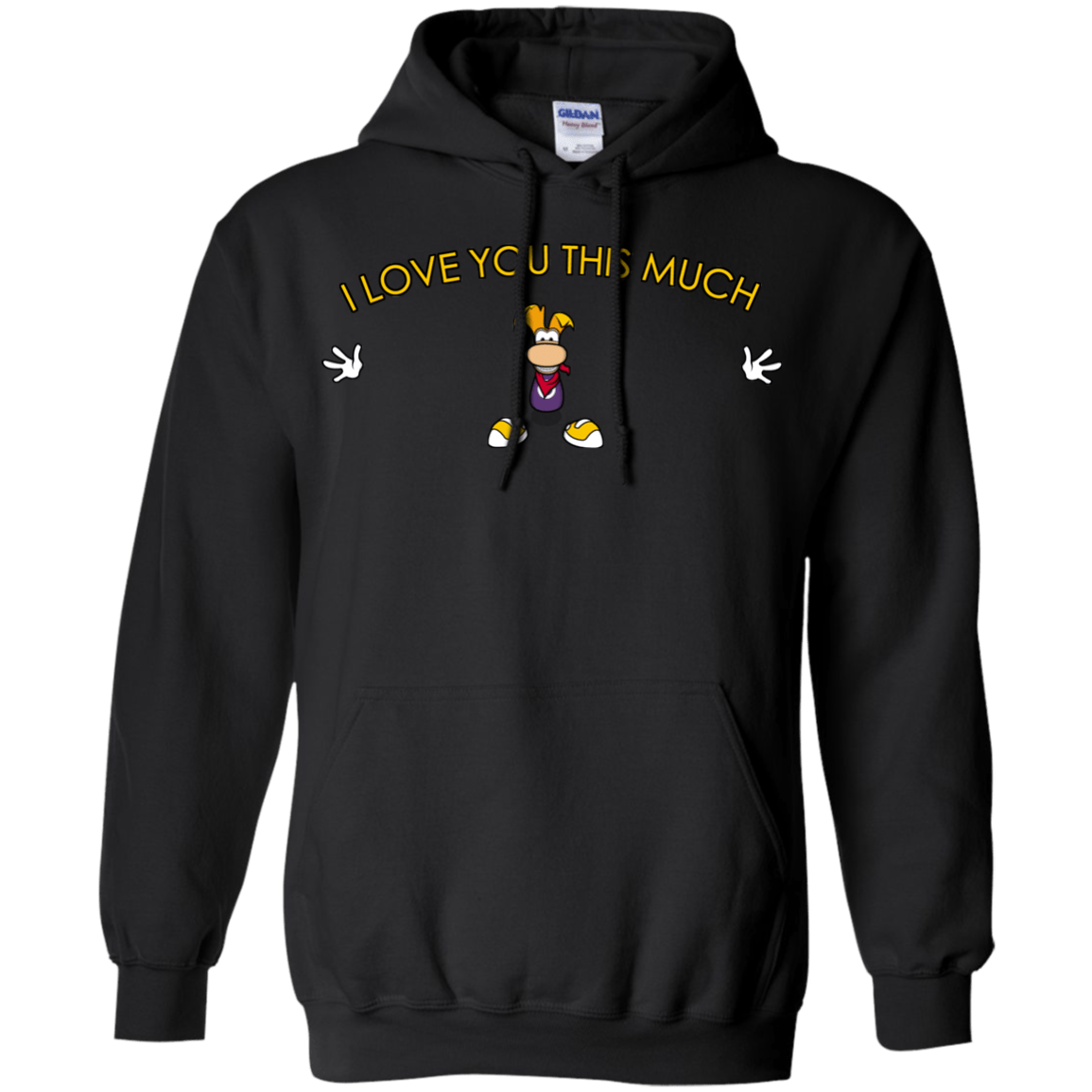 Sweatshirts Black / S I Love You This Much Pullover Hoodie