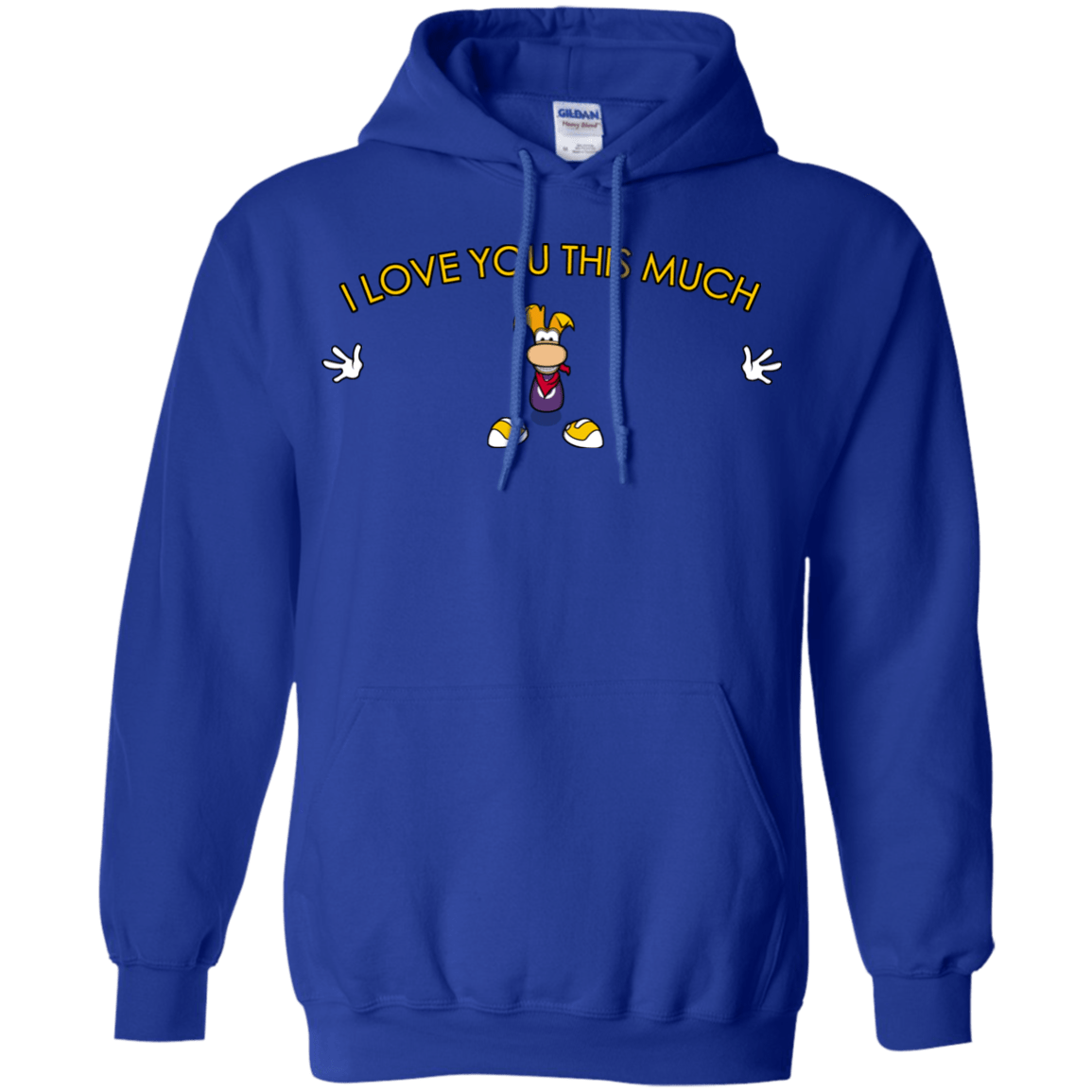 Sweatshirts Royal / S I Love You This Much Pullover Hoodie