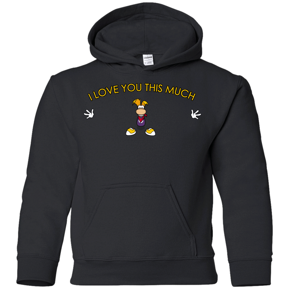 Sweatshirts Black / YS I Love You This Much Youth Hoodie