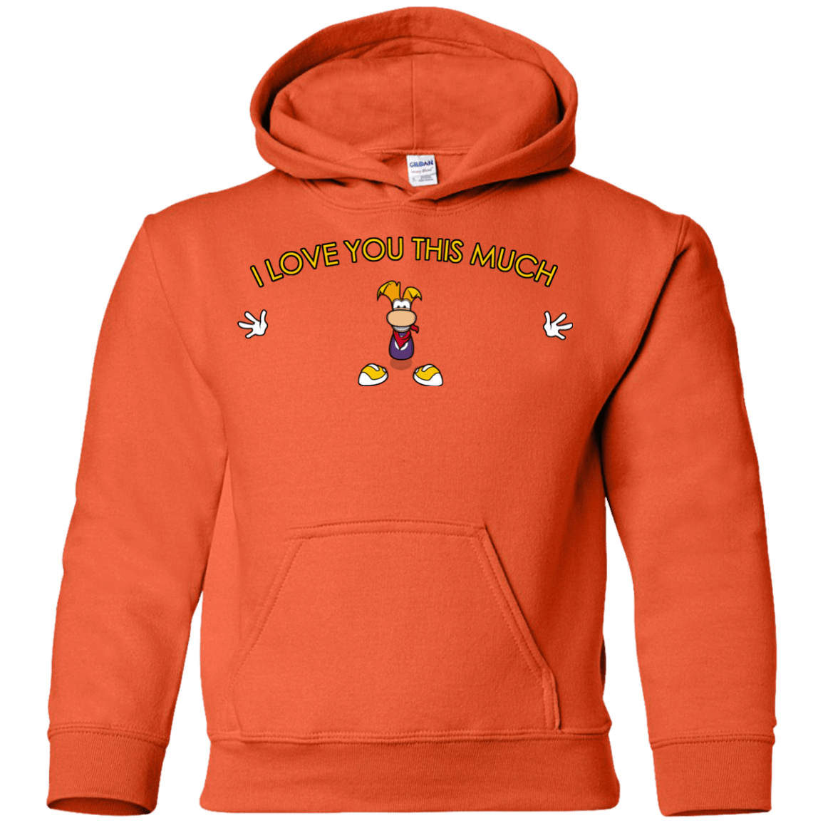 Sweatshirts Orange / YS I Love You This Much Youth Hoodie
