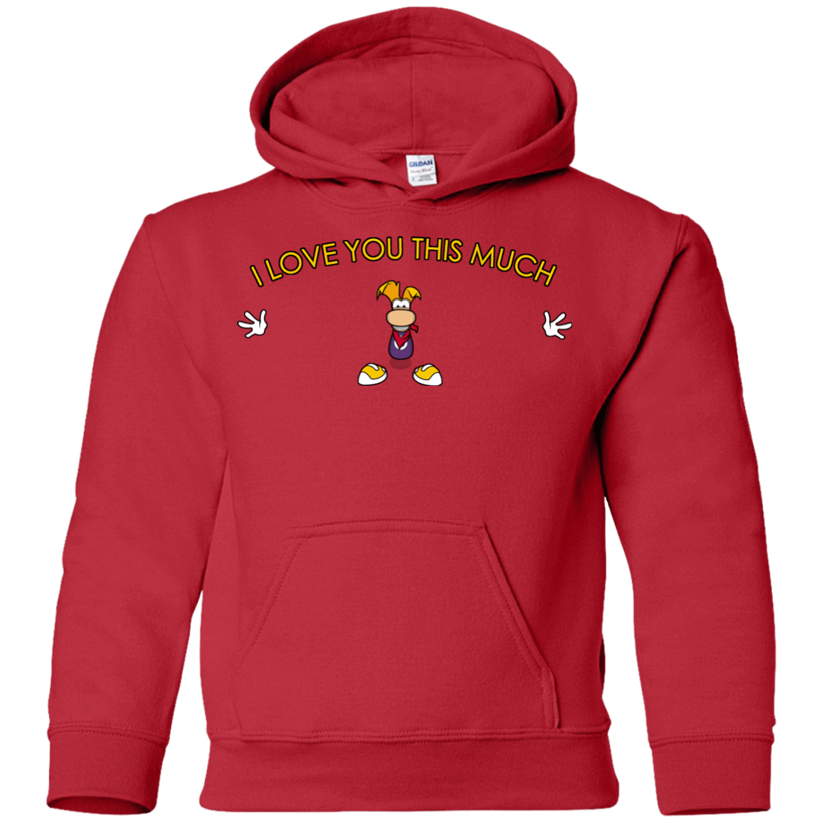Sweatshirts Red / YS I Love You This Much Youth Hoodie