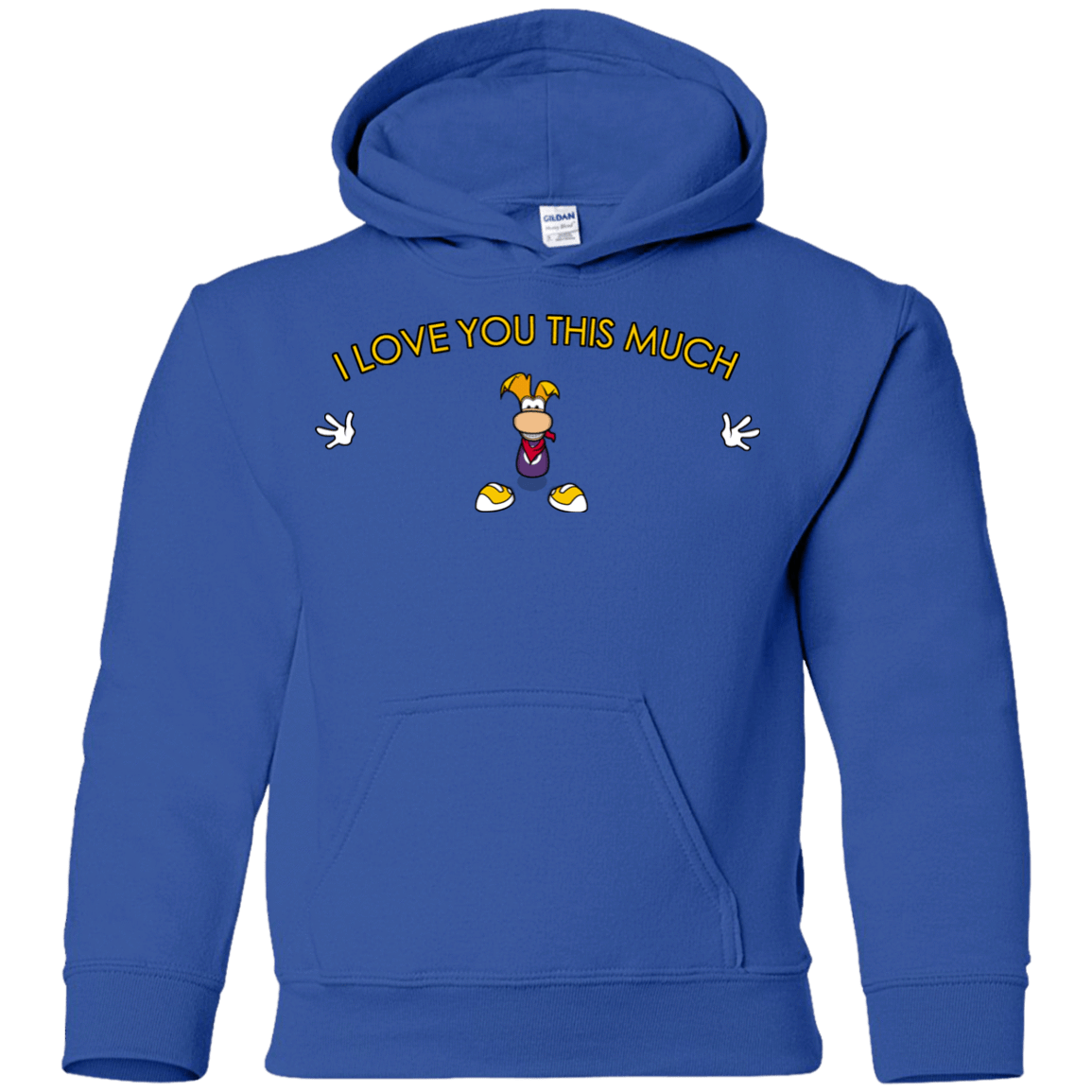 Sweatshirts Royal / YS I Love You This Much Youth Hoodie