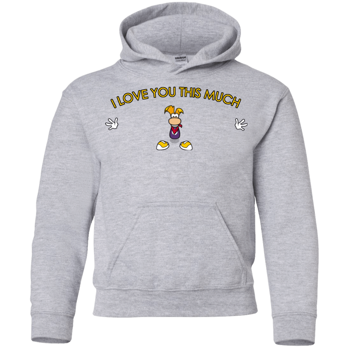 Sweatshirts Sport Grey / YS I Love You This Much Youth Hoodie