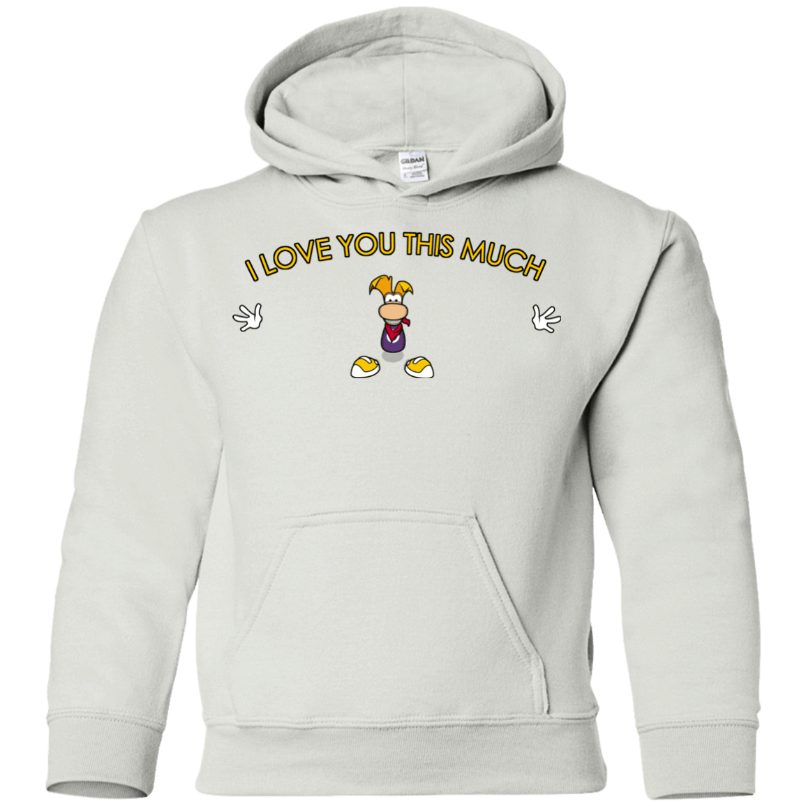Sweatshirts White / YS I Love You This Much Youth Hoodie